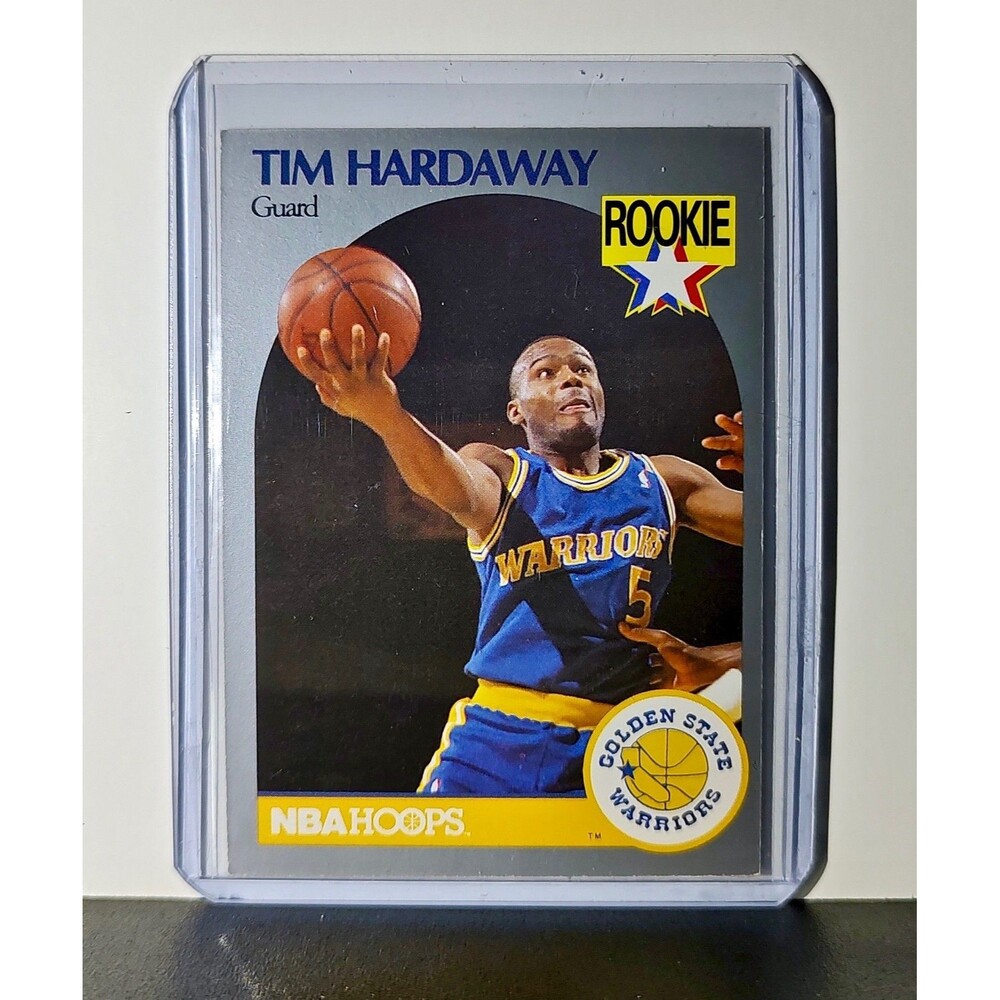 Tim Hardaway Rookie 1990 NBA Hoops NBA #113 Card Golden State Warriors